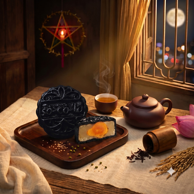 Bánh nướng sô cô la nhân đậu xanh trứng muối 100g
