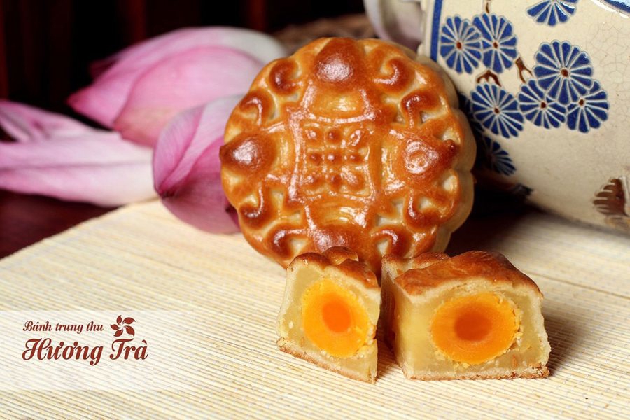 Bánh nướng dẻo đậu xanh trứng muối 250g